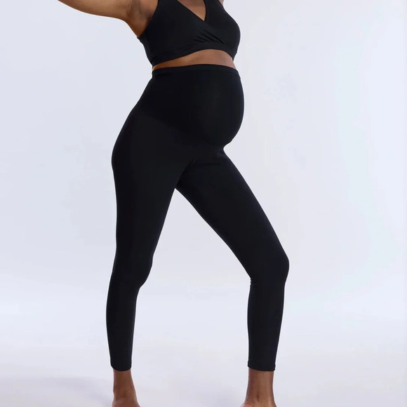 NWT! Motherhood maternity black over the belly leggings, Large - Picture 1 of 6
